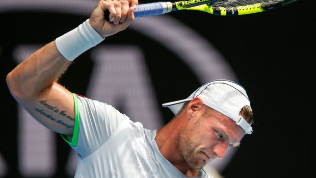 Sam Groth admitted nerves got to him against Andy Murray.
