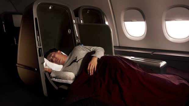 Qantas will auction off two Skybeds previously used on board an Airbus A380.