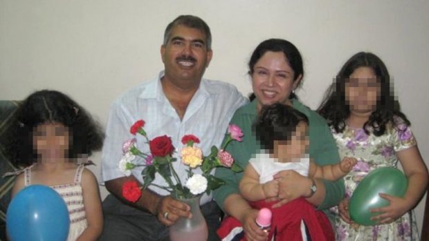 Bahai man Hamed bin Haydara - here with his family - has been sentenced to death by a Yemeni court on charges of spying for Israel and converting Muslims to the Bahai faith.