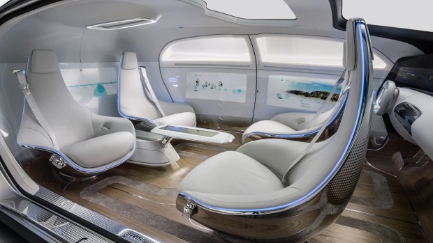 Mercedes F015 driverless car.