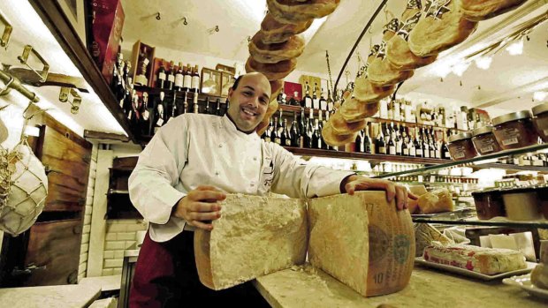 Modena's shops offer the real parmesan: parmigiano reggiano.