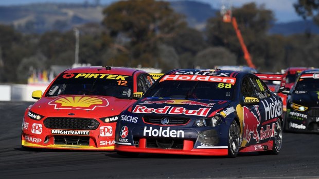 Jamie Whincup has had a string of podium finishes in his Triple Eight Holden.