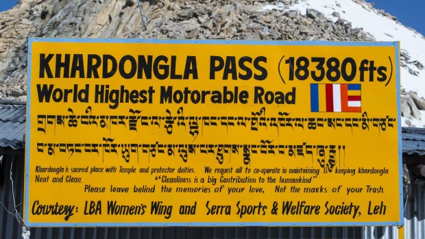 Khardung La Pass claims to be the world's highest motorable road.
