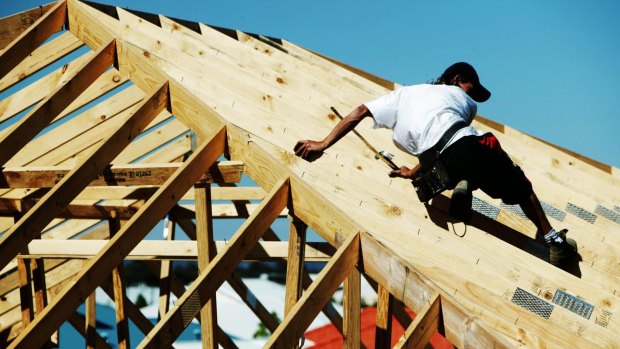 The survey found that men hold 91 per cent of construction jobs. 