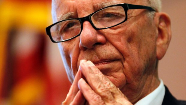 Losing his grip: Rupert Murdoch.