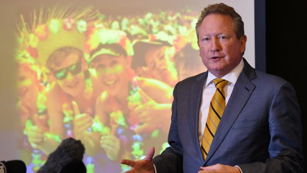 Pacific project: Andrew Forrest plans to present his IPRC vision at a World Rugby board meeting on November 14.