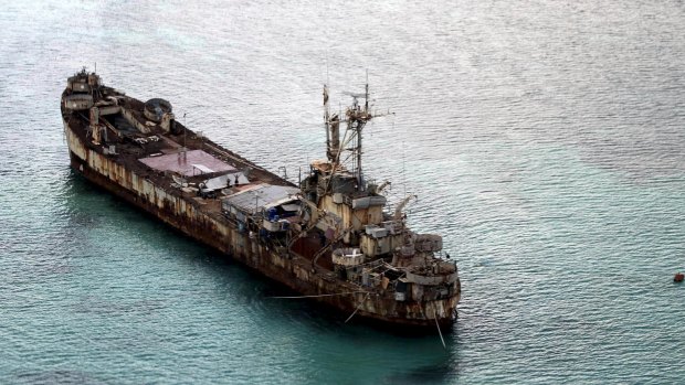 The dilapidated Philippine Navy ship grounded near Second Thomas Shoal as a defence against Chinese encroachment.