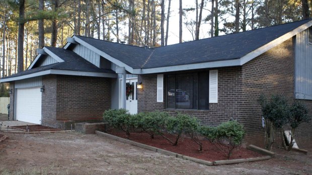 The Jonesboro, Georgia home where the boy was found hidden behind a false wall.