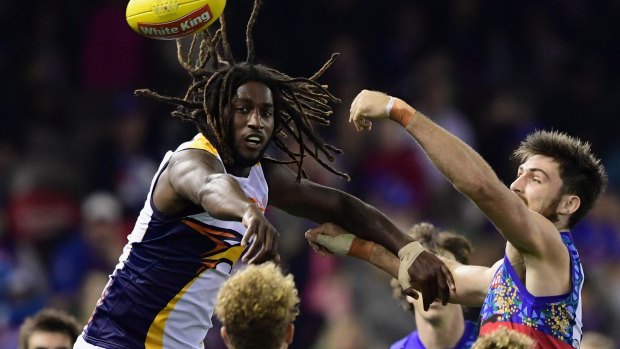 Nic Naitanui was below his best against the Dogs and his battling an Achilles problem.