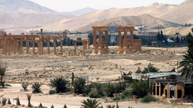 The ancient Roman city of Palmyra.