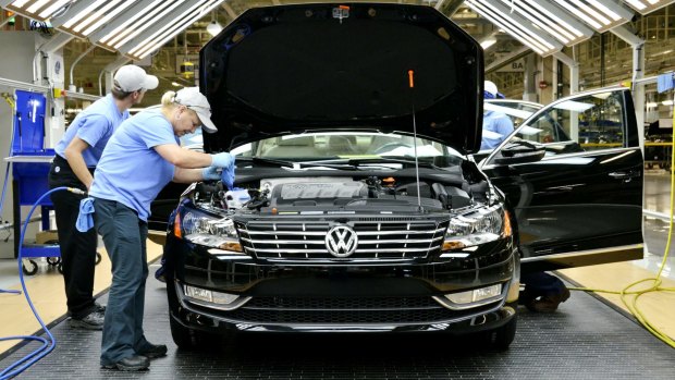 Volkswagen's shares have been pummeled is the wake of the US emissions cheating scandal. 