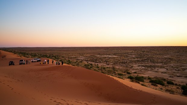 Big Red – a 40-metre-high sand dune 35 kilometres out of town.