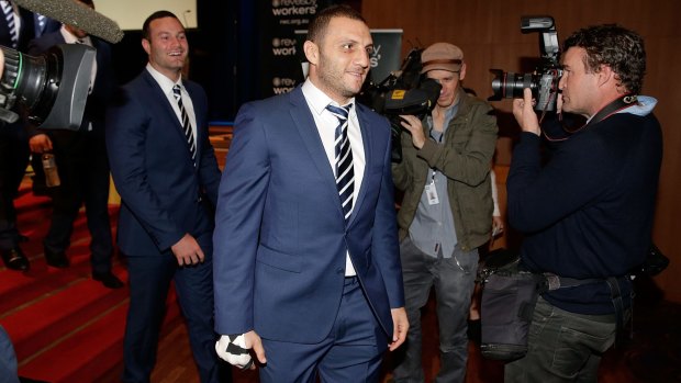 No fly rule: Robbie Farah at the NSW team announcement on Tuesday.