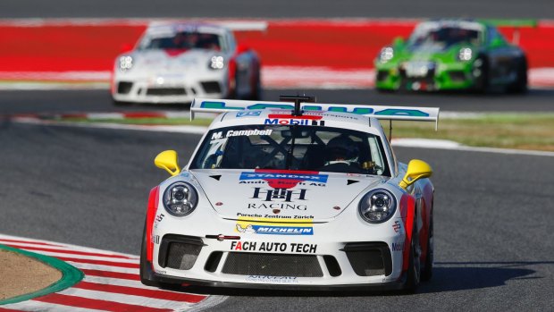 Breakthrough: Australian Matt Campbell won last weekend's Porsche Supercup race at the Austrian Grand Prix.