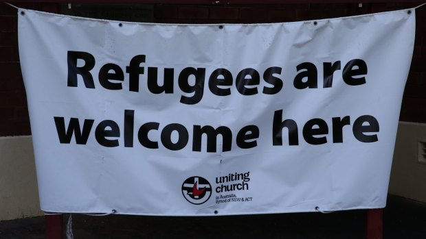 A sign at the Wesley Uniting church in East Maitland.