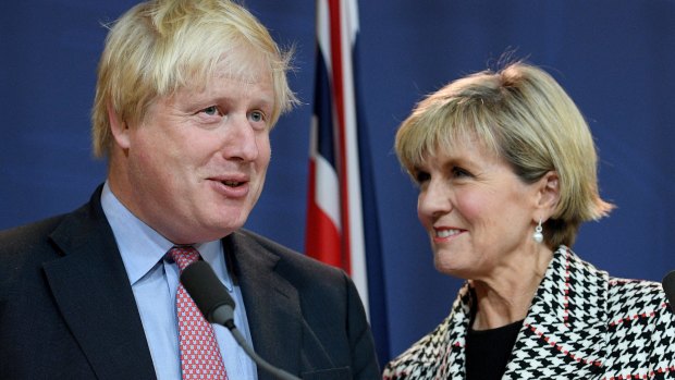 Boris Johnson and Julie Bishop "discussed every issue under the sun".
