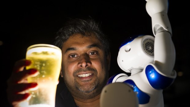 Professor Damith Herath will speak about artificial intelligence and robotics at King O'Malley's Pub on May 25 as part of Canberra's first Pint of Science series.