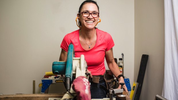 Carpenter and joiner Flavia Teixeira says women should be encouraged to take up a trade.