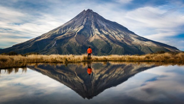 Taranaki volcano, North Island, New Zealand.