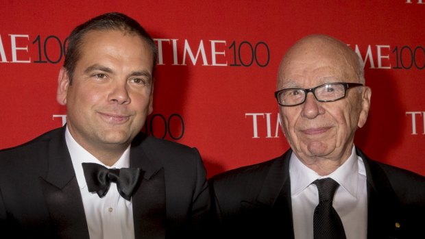 "In this environment it is not enough to simply adapt to change," Lachlan Murdoch, left, says.