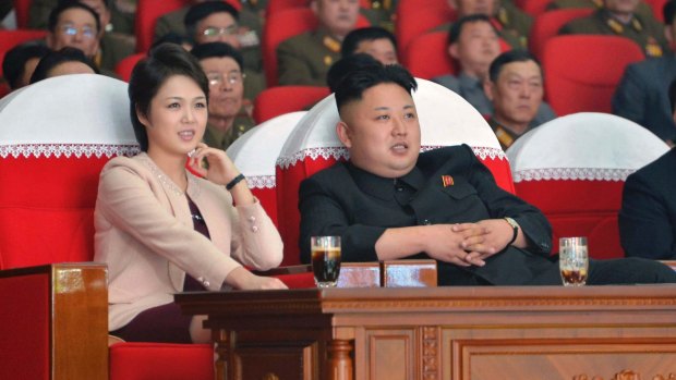 Kim Jong Un and his wife, Ri Sol Ju.