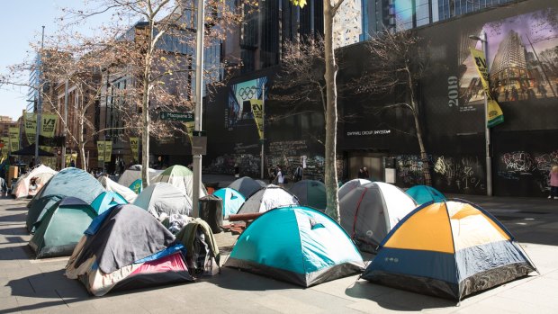 The tent city in Martin Place is offensive - but not because its occupants are homeless. 
