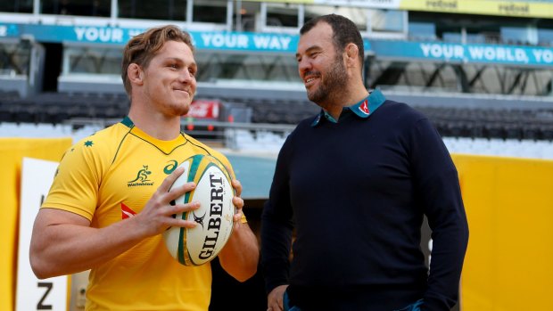 Dynamic duo: Captain Michael Hooper and coach Michael Cheika are keen to lead the Wallabies into a new era.