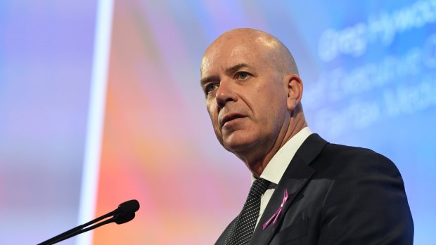 Fairfax Media chief executive Greg Hywood. It's believed Fairfax's board is leaning towards rejecting the initial $2.2 billion TPG bid, dubbed Project Faulkner.