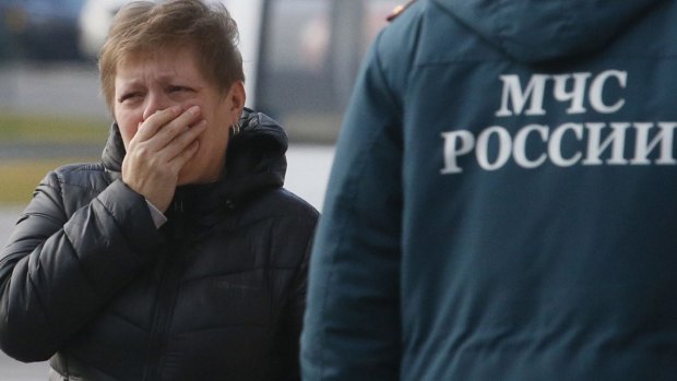 A relative of the victims of a Russian airliner with 217 passengers and seven crew aboard has crashed.