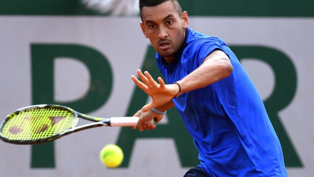 "I can't really worry about it too much": Nick Kyrgios.