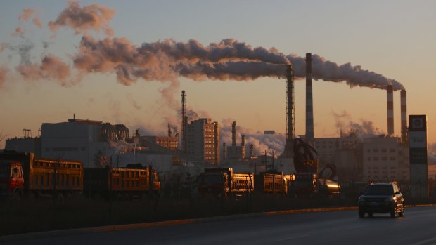 Coal-fired power plant in China.