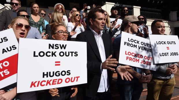 Hugo's Lounge owner Dave Evans and staff are among the victims of the NSW lock-out laws. 