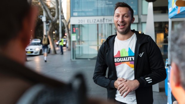 The former Australian swimmer Ian Thorpe encourages people to vote in support of marriage equality.
