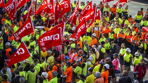 Thousands of CFMEU members are warning of rallies and work stoppages.