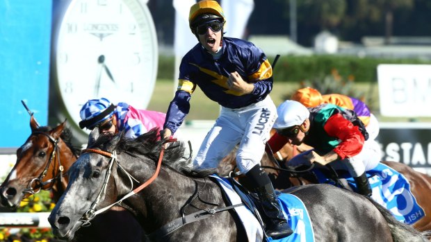 Frequent flyer: Tommy Berry rides Chautauqua to win the Darley T. J. Smith Stakes.