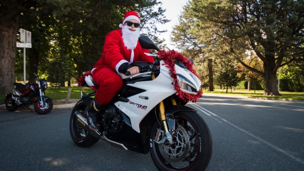Jack McTackett was one of the hundreds of motorcyclists who took part in the Toy Run.