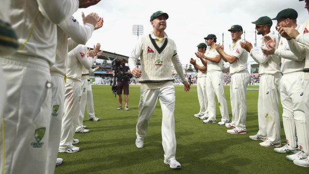 New broom: Michael Clarke after his last Test.