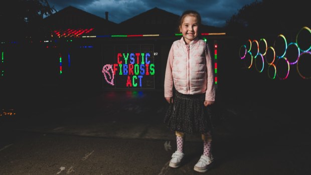 Harriett Pryor, 6, was born with cystic fibrosis and Prader-Willi Syndrome.