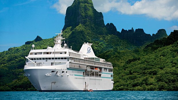 Paul Gauguin Cruises in Bora Bora.