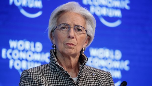 IMF chief Christine Lagarde at last year's Davos meeting.