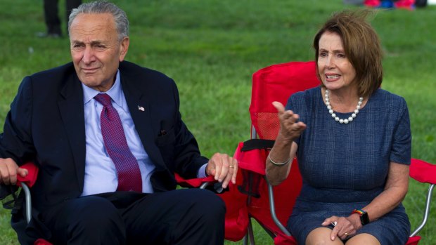 Trump supporters believed House Minority Leader Nancy Pelosi and Senate Minority Leader Chuck Schumer of NY. 