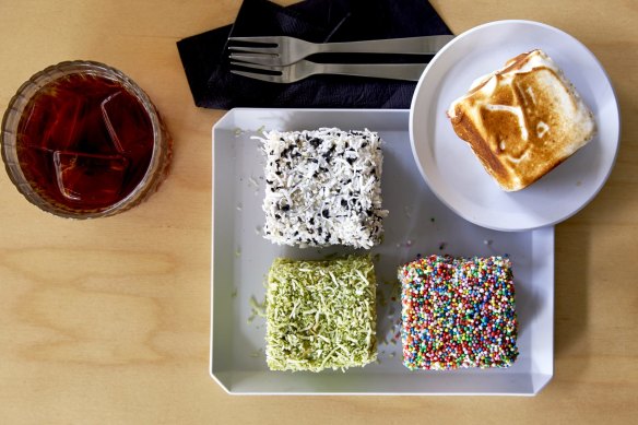 Tokyo Lamington's Australiana-meets-Asia flavours, such as black sesame (top left), are headed for Melbourne.