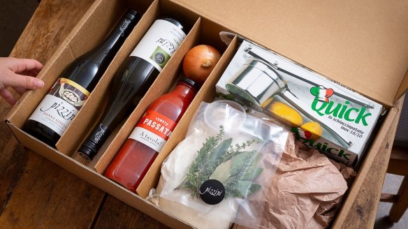 Ingredients for A tavola! Cooking School's online gnocchi-making class. 