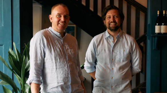 Patsy's co-owners Mathew Guthrie (left) and Clinton Trevisi, who are also behind Mornington Peninsula venues Bistro Alba and Donna Maria.