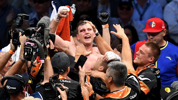 Champion: Jeff Horn beat Manny Pacquiao by unanimous decision in July.