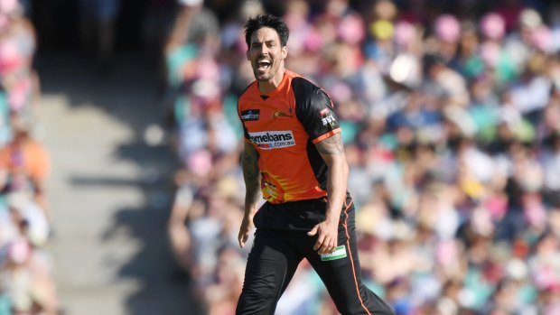 Mitchell Johnson was on fire for the Scorchers.