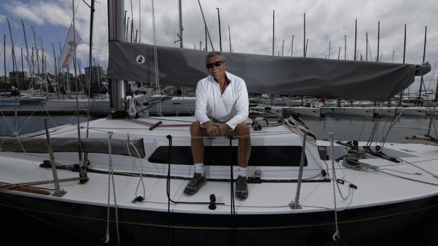 Shane Kearns is steering his resurrected Quikpoint Azzurro in the Sydney to Hobart yacht race in memory of John Walker.