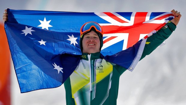 Star is born: Silver medal winner Jarryd Hughes.