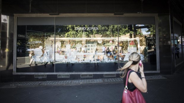 The Christmas window display at David Jones' city store has drawn the ire of many shoppers.