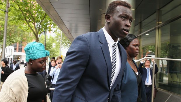 Majak Daw's court case continues in the County Court today. 